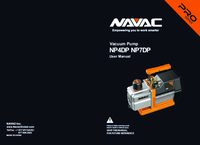 Thumbnail of document Manual - NP7DP Vacuum Pump, 7 CFM, 2-Stage, 15 Microns. Pro Series